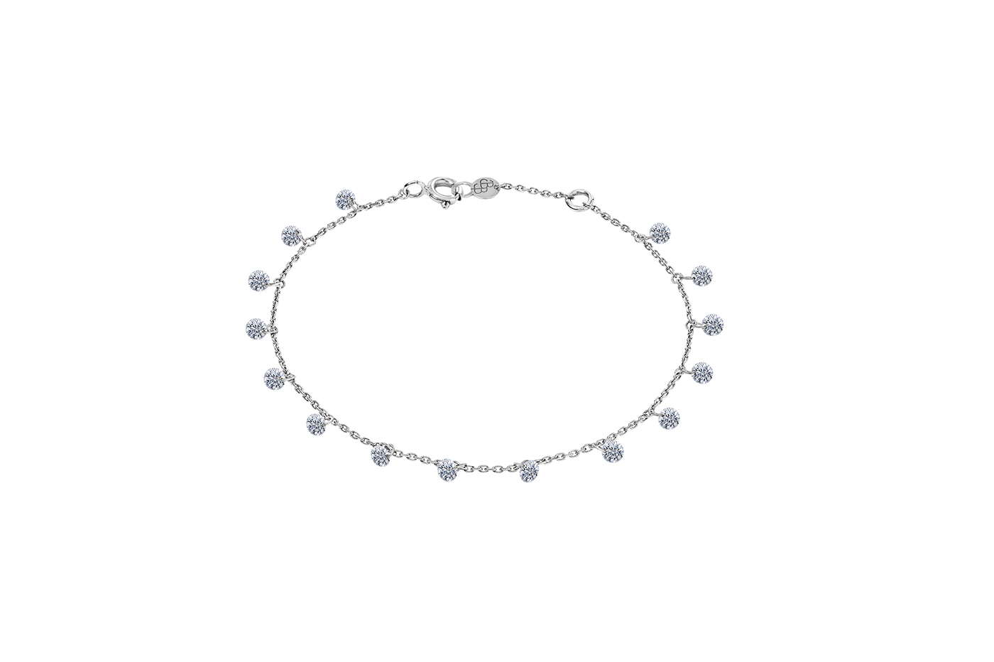 Bracelet tennis Or Blanc Diamants Blancs T3 - Bijoux - Webshop